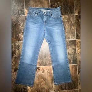 Lucky Brand Dungarees Jeans Mid Rise Flare Size 29
